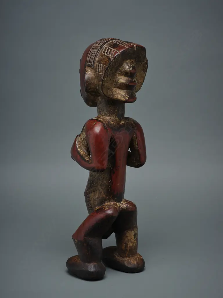 Baluba wooden female figure - Luba – Congo, Image 1++